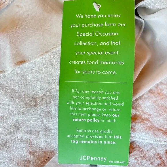 SL Fashions Champagne Tiered Mini Dress - Picture 4 of 6